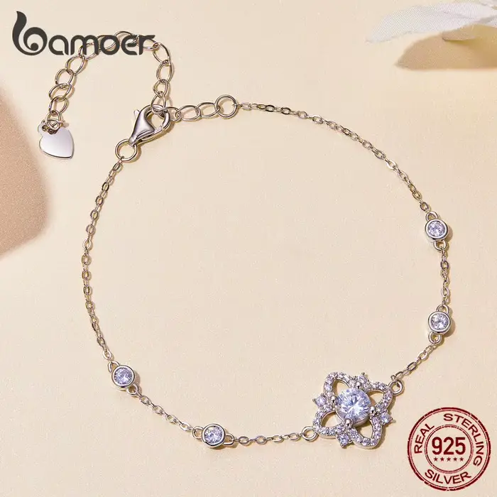 Bamoer-Bracelet Moissanite pour Femme