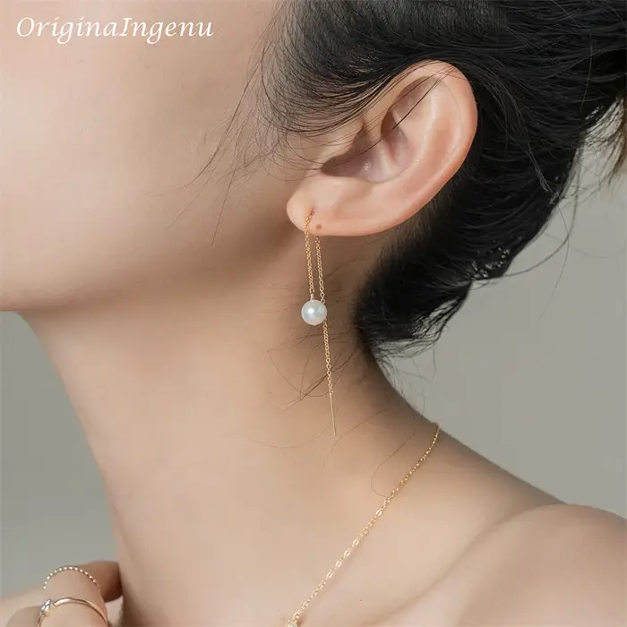 Boucles d'oreilles pendantes faites à la main pour femmes