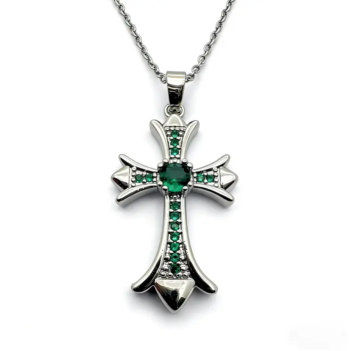 Collier pendentif croix en cristal pour femme, avec zircon, croix religieuse, ras-de-cou chrétien, c