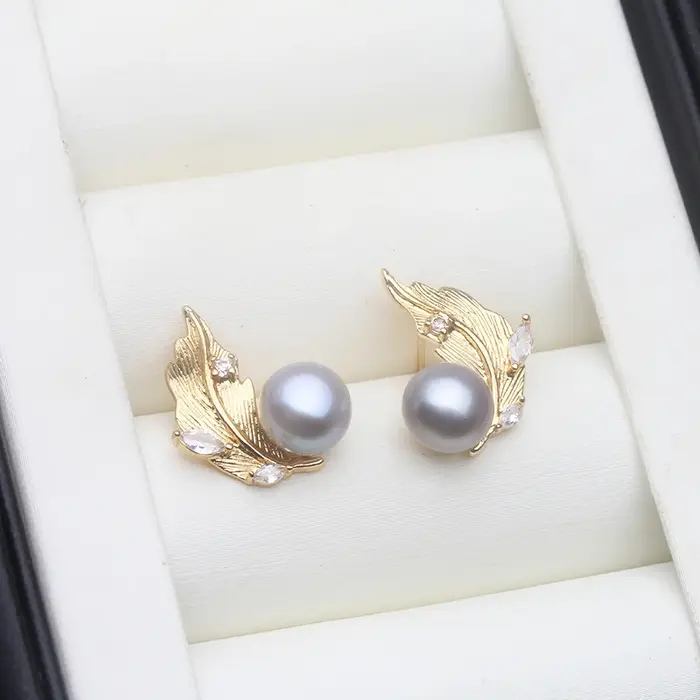 Boucles d'oreilles en perles naturelles d'eau douce style Bohème pour femmes occasions spéciales fiançailles