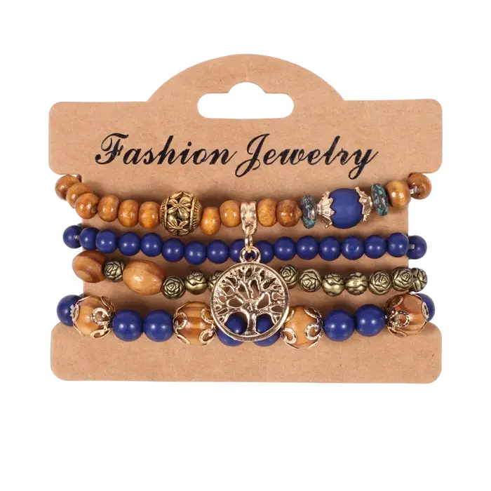 Ensemble de bracelets bohème en perles faites à la main pour femmes, chaîne de perles colorées d'été
