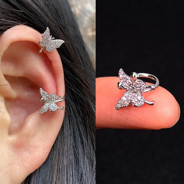 1 pièce Helix Cartilage conque faux sans trou Piercing oreille manchettes Earcuff Wrap Rock boucle d'oreille Non