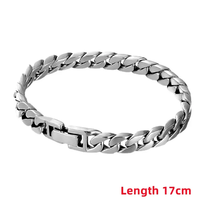 Bracelets fouet cheval en argent Sterling S925, chaîne cubaine sertie, Style rugueux, dominateur rét