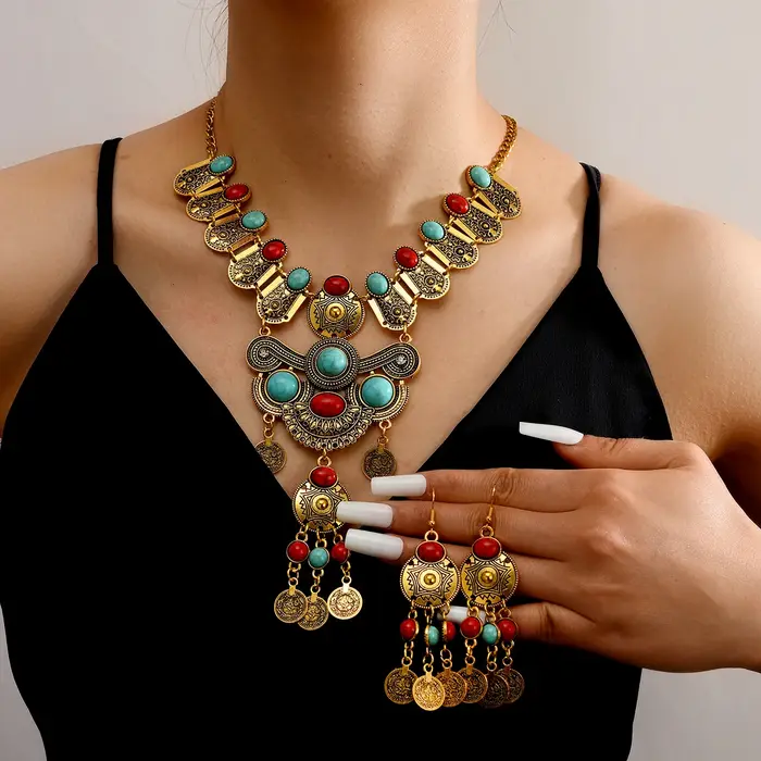 Ensemble de bijoux gitans indiens pour femmes
