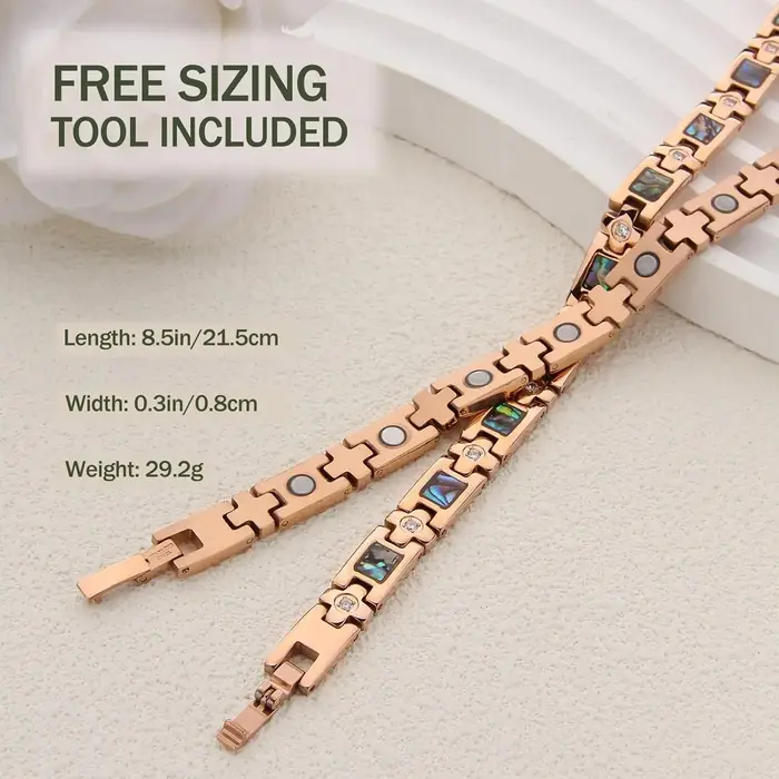 ARADOO – Bracelet magnétique en acier inoxydable 316L pour femmes
