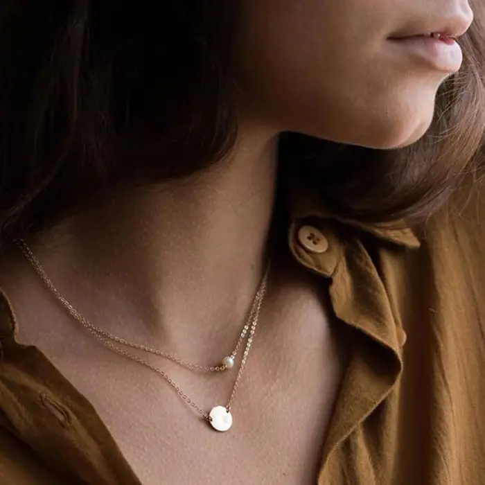 Collier de pièces de monnaie superposées pour femmes, bijoux en perles faits à la main, tour de cou 