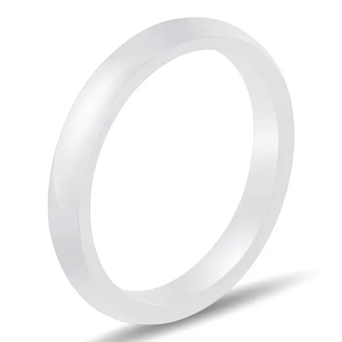 Bague en céramique lisse pour femme, bague de mariage moderne, blanc clair, noir, bleu, rose, bijoux