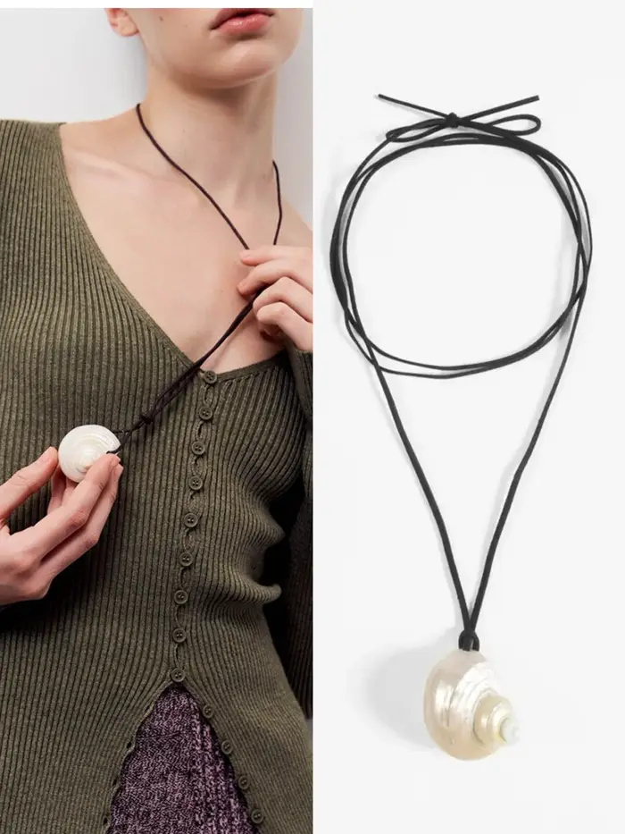 Nique – collier avec pendentif en coquillage, à la mode, Style vacances océan, Design européen et am