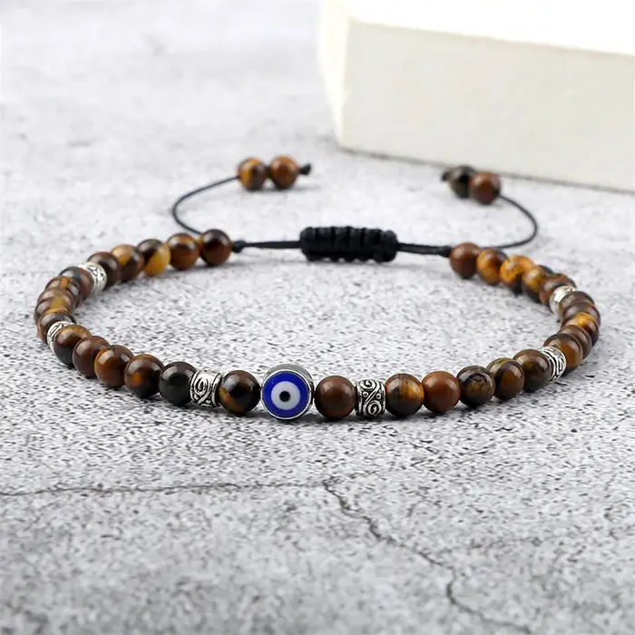 Bracelet mauvais œil 4mm