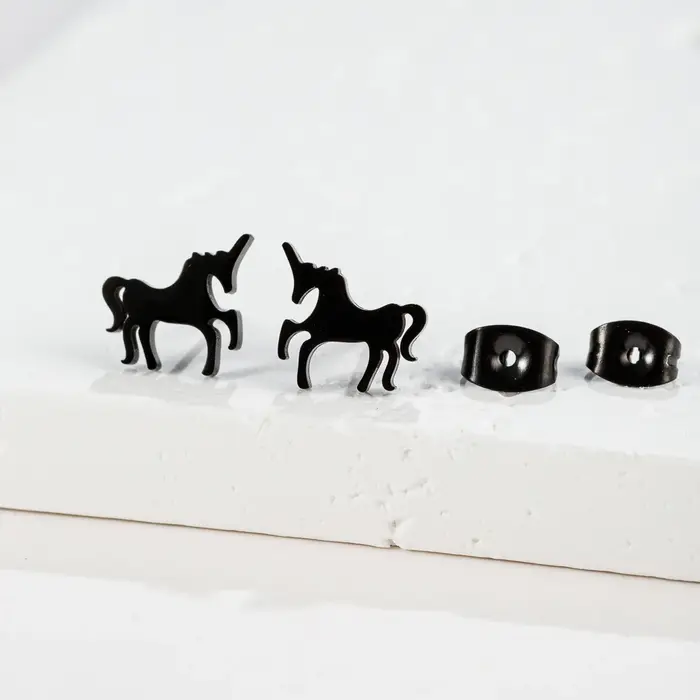 Boucles d'oreilles à tige en acier inoxydable pour femmes