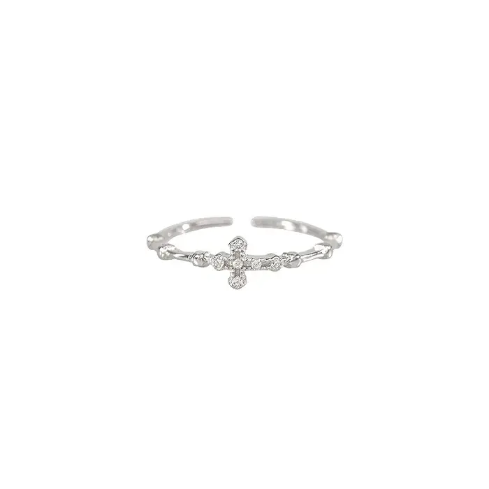 Bague croisée en argent Sterling 925
