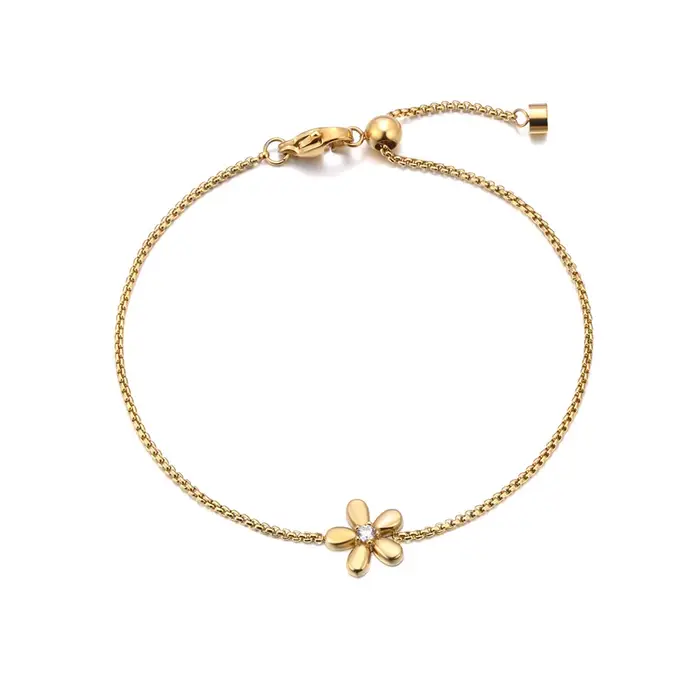 JeeMango – bracelets quotidiens en acier inoxydable et zircone pour femmes, bijoux polyvalents et po