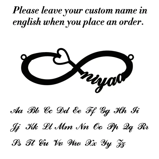 Bracelet personnalisé avec nom Infinity, cadeau pour hommes, femmes, mères, famille, couples, amulet