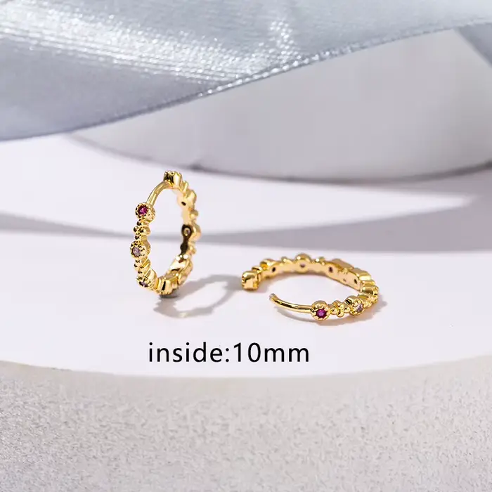 Boucles d'oreilles en argent Sterling 925, accessoires de mode, diamants scintillants, en or, petites et simples, bijoux de mariage, cadeaux de fête