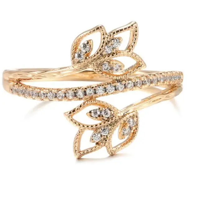 Anneau de cerceau de fleurs délicates pour les femmes, bijoux personnalisés, nouvelle mode