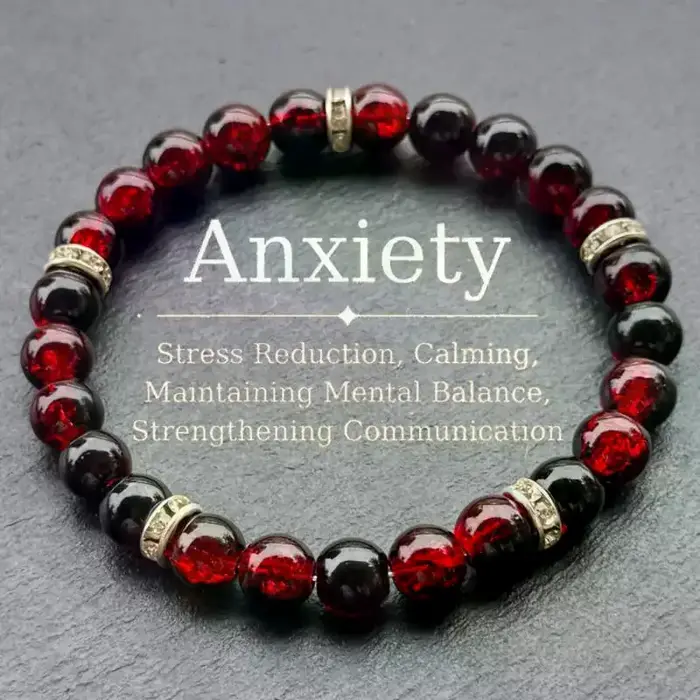 Bracelet Anti-Anxiété Bohème en Perles Acrylique Cadeau Saint-Valentin pour Femme Occasions Spéciales Relaxation Stress Management