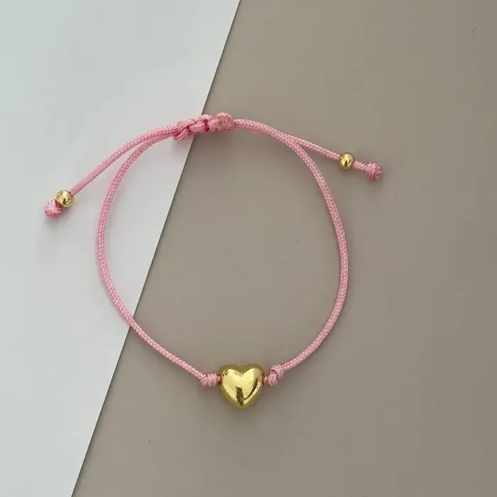 Bracelet en cordon rouge porte-bonheur Vlen pour femmes