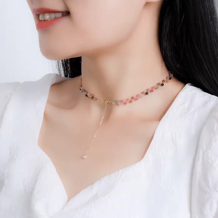 Collier en pierre naturelle pour femmes