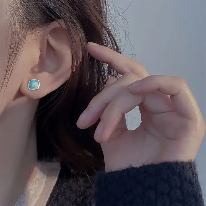 ITSMOS – boucles d'oreilles en Amazonite