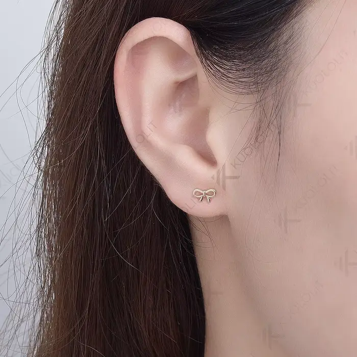 Kuololit-Boucles d'Oreilles en Or avec Nministériels d Papillon pour Femme