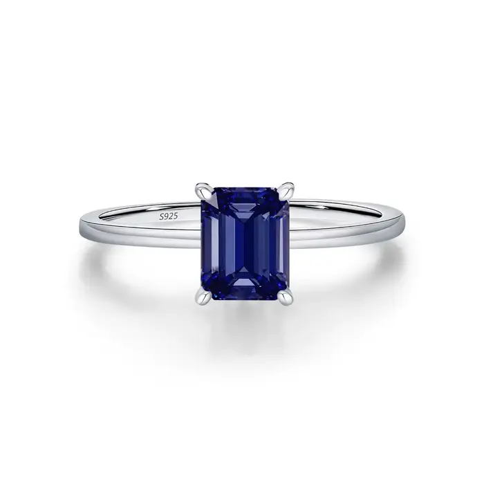 Trumium – bagues en argent Sterling 925 pour femmes, nouvelle collection, tanzanite saphir taille ém