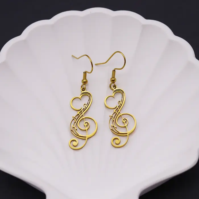 Boucles d'oreilles couleur or pour femmes