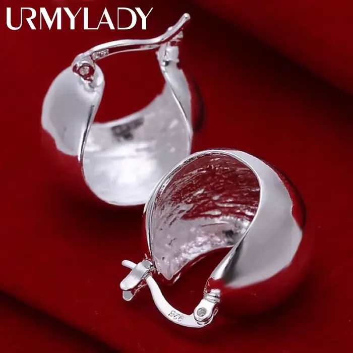 Boucles d'oreilles fines en argent sterling 925, produit populaire de haute qualité pour femmes, bij