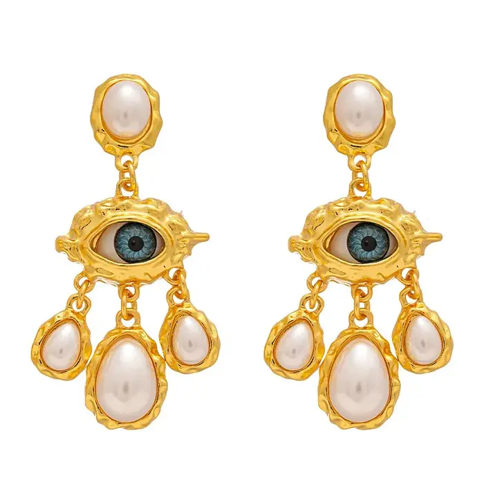 Boucles d'oreilles médiévales exagérées pour femmes