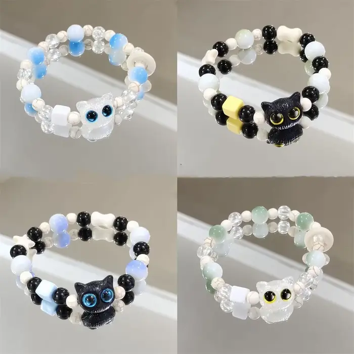 Bracelet Perlé aux Breloques Charmantes pour Enfants, Bijou Mode et Durables pour Occasions Spéciales et Usage Quotidien
