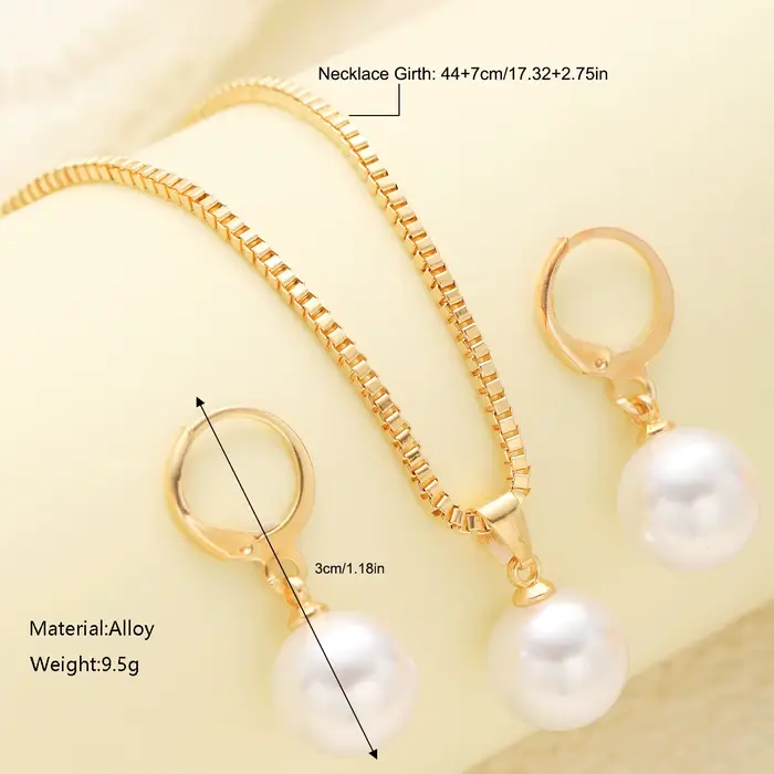 Ensemble de bijoux en perles pour femmes