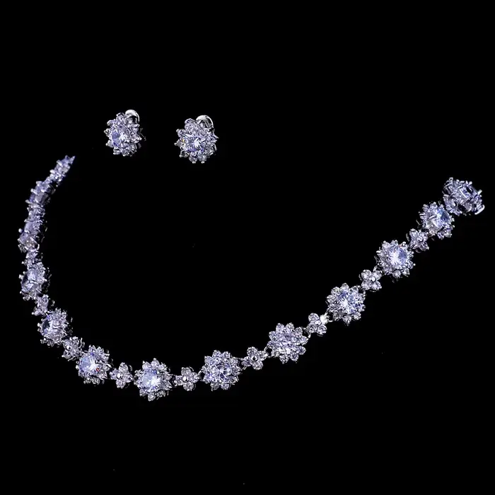 SUGO Classic – ensemble de bijoux ronds en zircone pour femmes