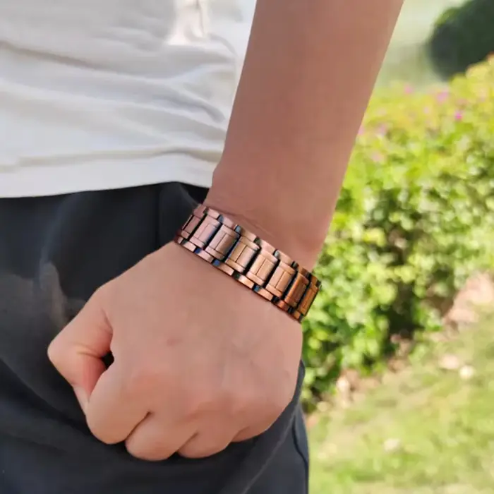 Bracelet en cuivre plaqué pour hommes