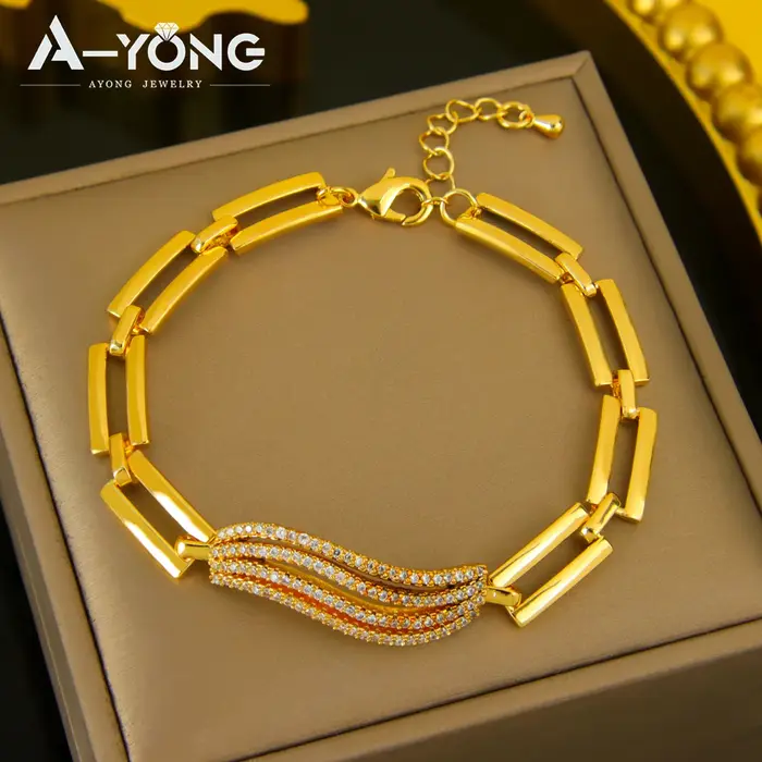 Ensemble de bijoux en zircone italienne plaqué or 21 carats, collier géométrique de mariage nigérian