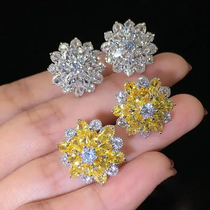 Boucles d'oreilles Big uto Cubic Bling pour femme