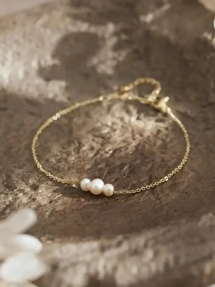 Bracelet à breloques en Imitation de perles pour femmes et filles