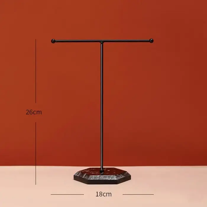 1pcs Bijoux Présentoir Pour Les Hommes Et Les Femmes Style Minimaliste Bureau Finition T En Forme D'ornements