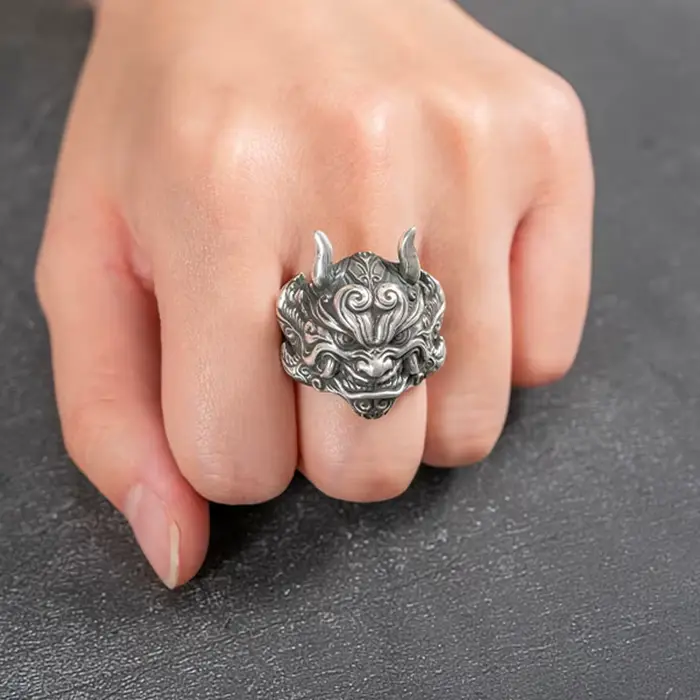 Bague Pixiu de la Bête Divine Créative pour Homme, Bijoux Masculins, Ouverture Chimique, Instituts T