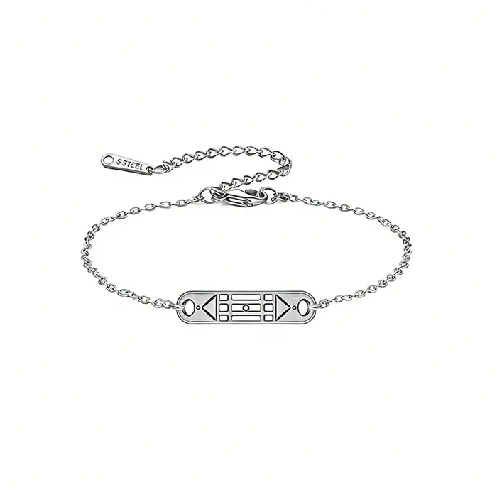 Bracelet HIPEE Atlantis en acier inoxydable, amulette spirituelle égyptienne ancienne, bijoux de Lux
