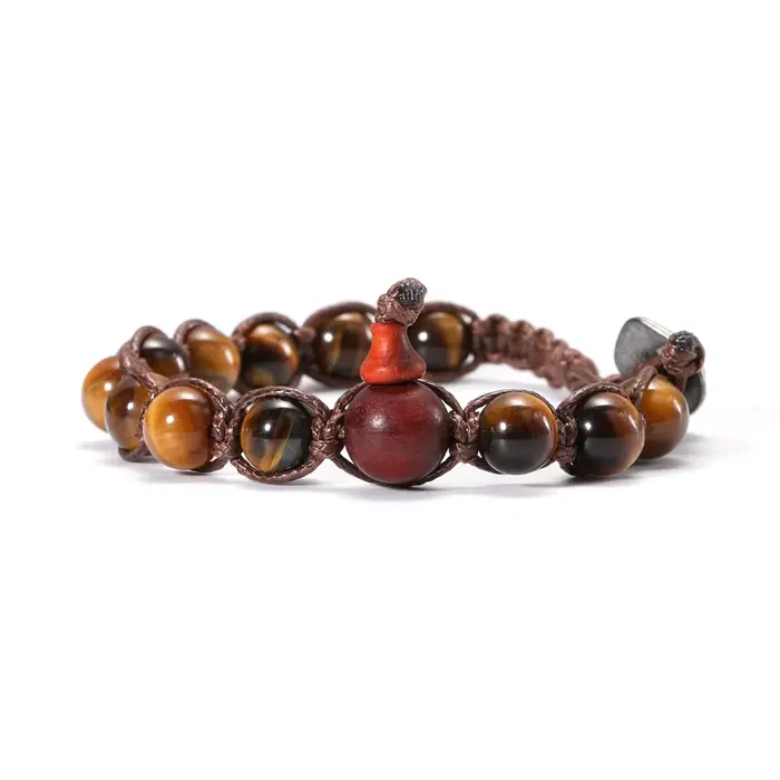 Bracelets en pierre naturelle tissés à la main, réglables, bijoux de guérison de l'âme, bracelets po