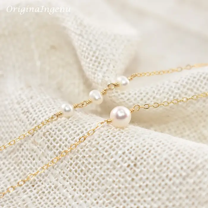 Collier de perles superposées fait à la main pour femmes