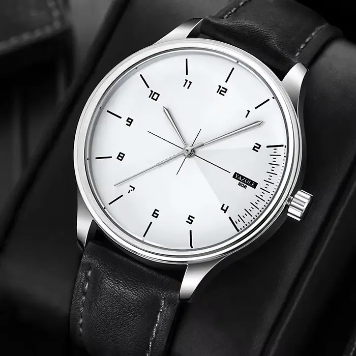 Top marque nouvelle montre pour hommes bracelet en cuir Ultra mince montre minimaliste pour hommes décontracté Simple Quartz étanche montres