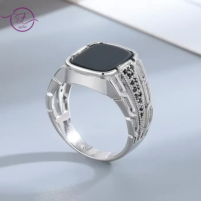 Bague en argent naturel pour femmes