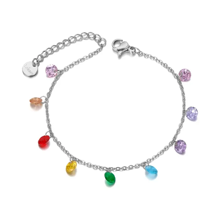 Lokaer-Ensemble de bijoux de plage en acier inoxydable pour femmes et filles