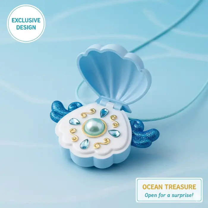 Collier coquillage Mermaid Melody Pichi Pitch, pendentif cosplay anime, médaillon magique princesse perle, bijoux dessin animé, cadeau pour les fans