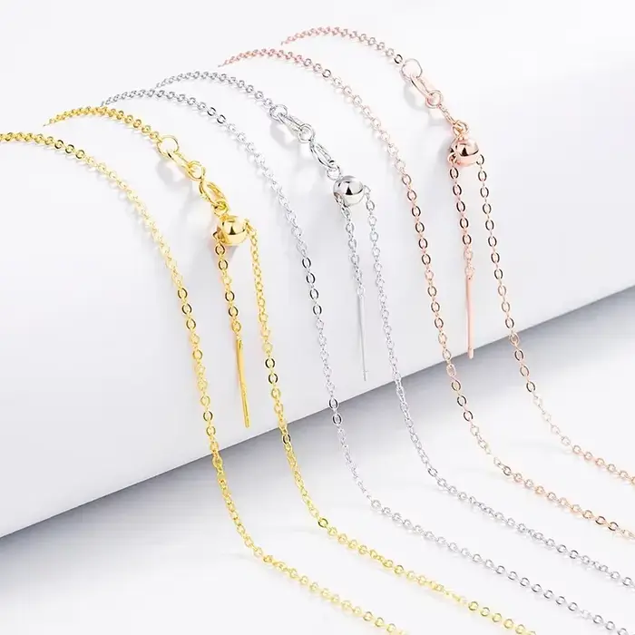 Trustdavis – collier universel en argent 925 véritable pour femmes, chaîne à croix, à la mode, pour usage quotidien, pendentif DIY, bijoux fins, DC27