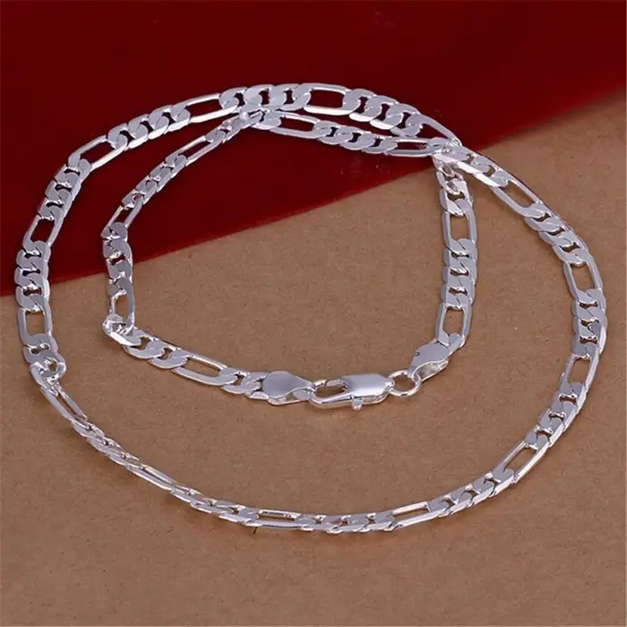 Chaîne plate de 6mm, couleur argent