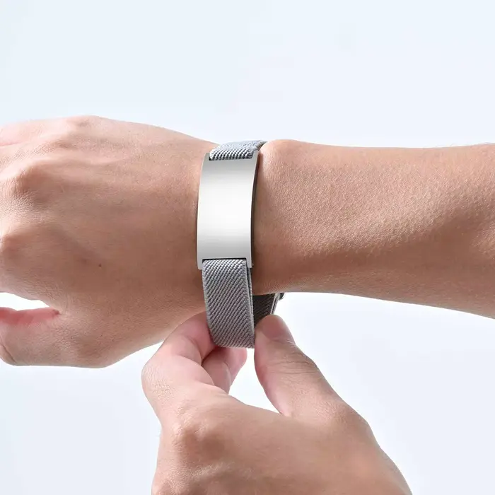 Bracelets en acier inoxydable à sangle élastique personnalisée
