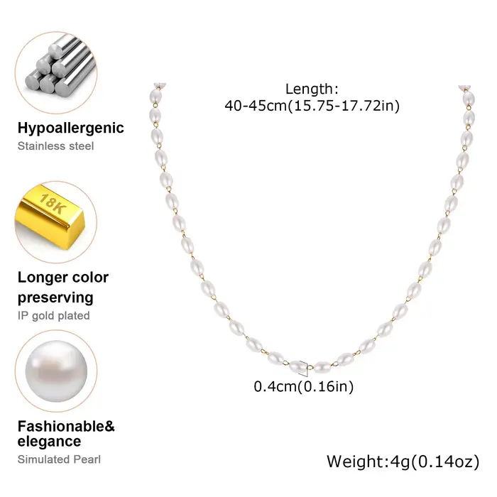 Collier de perles pour femmes