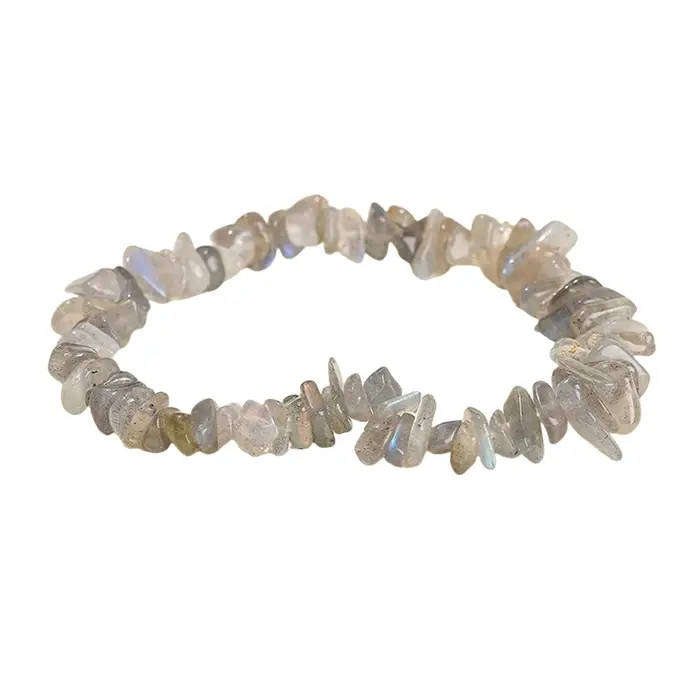 Bracelet en Labradorite pierre semi-précieuse avec fermoir de sécurité pour femmes et hommes décontracté sportif occasions spéciales bien-être