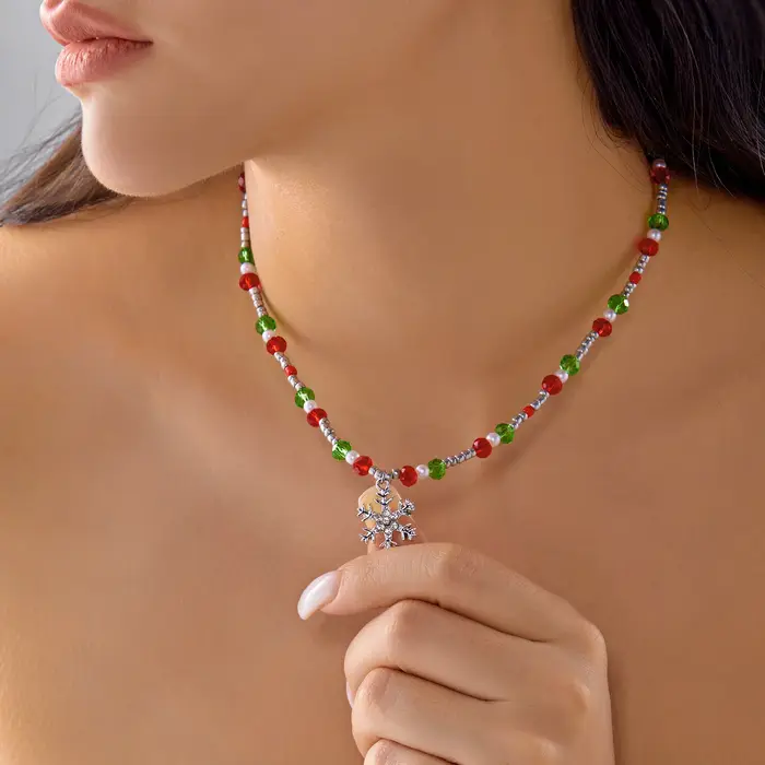 Collier pendentif en perles pour femmes